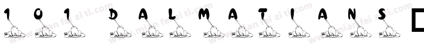 101 Dalmatians字体转换